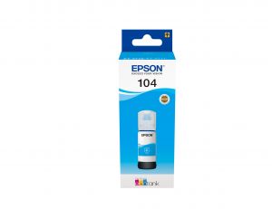 TechLogics - Epson 104 EcoTank Inktfles Cyaan 65,0ml (Origineel)