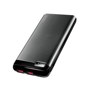 TechLogics - Power Bank 10000mAh LogiLink 2x USB, 1x USB-C Zwart