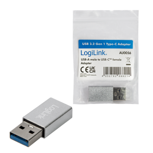 TechLogics - Adapter USB 3.2-A (M) --> USB-C(F) LogiLink