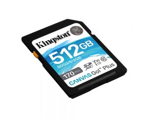 TechLogics - SDXC Card 512GB Kingston U3 V30 Canvas Go! Plus