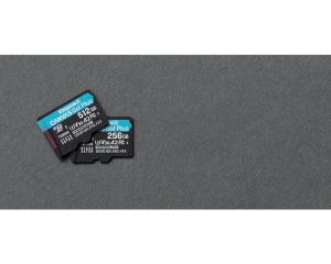 TechLogics - SDXC Card Micro 256GB Kingston UHS-I U3 Canvas Go! Plus