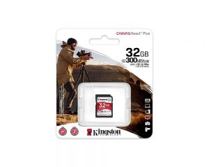 TechLogics - SDHC Card 32GB Kingston U3 V90 Canvas React Plus