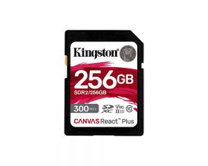 TechLogics - SDXC Card 256GB Kingston U3 V90 Canvas React Plus