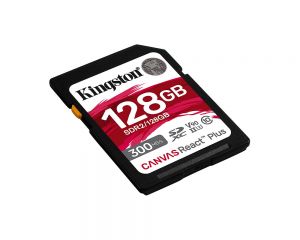 TechLogics - SDXC Card 128GB Kingston U3 V90 Canvas React Plus