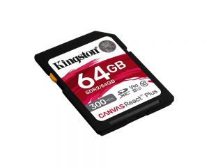 TechLogics - SDXC Card 64GB Kingston U3 V90 Canvas React Plus