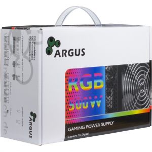 TechLogics - Inter-Tech Argus RGB-500W II power supply unit 20+4 pin ATX Zwart