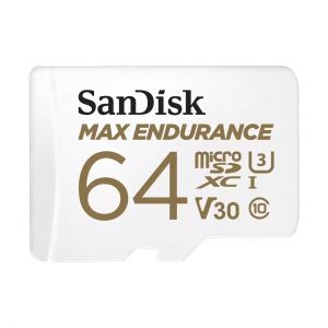 TechLogics - SDHC Card Micro 64GB Sandisk UHS-I U3 MAX ENDURANCE