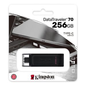 TechLogics - USB-C 3.2 FD 256GB Kingston DataTraveler 70