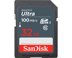 TechLogics - SDHC Card 32GB Sandisk 100MB/s UHS-I U1 Ultra