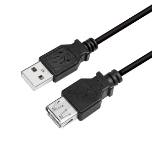 TechLogics - USB 2.0 A --> A 3.00m Verlenging LogiLink Zwart