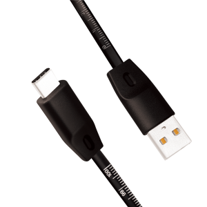 TechLogics - USB 2.0 C <--> USB-A 1.00m LogiLink Zwart + meetlint