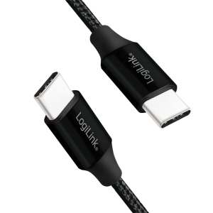 TechLogics - USB 2.0 C <--> USB-C 1.00m LogiLink Zwart