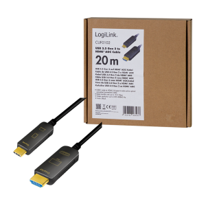 TechLogics - USB 3.2 Gen1 C --> HDMI 20.00m LogiLink 4K Zwart