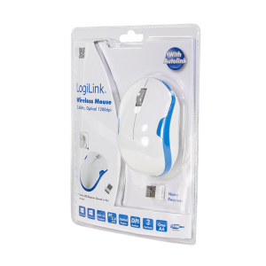 TechLogics - Logilink Optical USB Wit/Blauw Retail Wireless