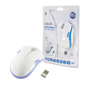 TechLogics - Logilink Optical USB Wit/Blauw Retail Wireless