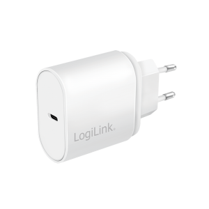 TechLogics - Lader 230V 1xUSB-C 20W LogiLink Wit