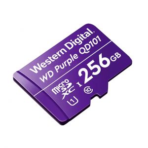 TechLogics - SDXC Card Micro 256GB WD Purple QD101 Ultra Endurance