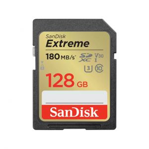 TechLogics - SDXC Card 128GB Sandisk UHS-I U3 Extreme