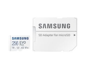TechLogics - SDXC Card Micro 256GB Samsung UHS-I U3 EVO Plus