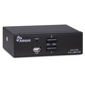TechLogics - KVM Switch Argus AS-21HA 2xHDMI/2x3,5mm/2xUSB