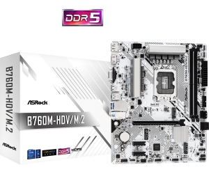 TechLogics - ASRock 1700 B760M-HDV/M.2 - DDR5/M.2/DP/HDMI/VGA/µATX