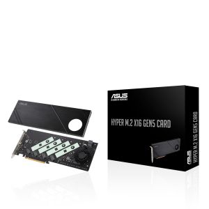 TechLogics - Adapter PCIe -> 4xNVMe ASUS Hyper M.2 x16 Gen5