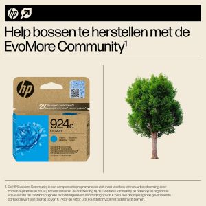 TechLogics - HP No.924e Cyaan EvoMore 800 pagina`s (Origineel)