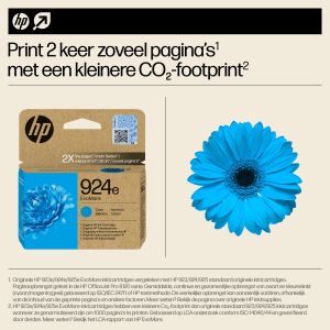 TechLogics - HP No.924e Cyaan EvoMore 800 pagina`s (Origineel)