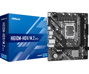 TechLogics - ASRock 1700 H610M-HDV/M.2 R2.0 - DDR4/M.2/DP/HDMI/VGA
