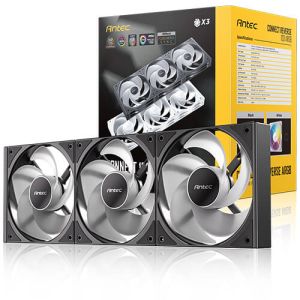 TechLogics - Antec Connect 120 Reverse ARGB PWM Zwart set van 3