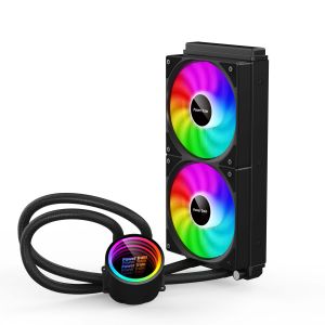 TechLogics - Power Train Rogue 240 ARGB Waterkoeling -AMD-Intel Zwart