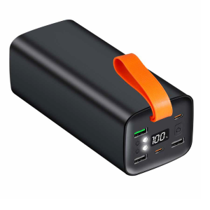 TechLogics - Power Bank 50000mAh LogiLink 2xUSB-C, 3x USB-A Zwart
