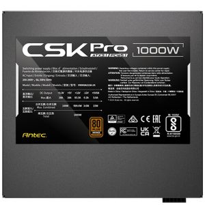 TechLogics - Antec 1000W CSK1000 PRO EC 80+ Bronze SemiModular ATX3.1 TechLogics - Antec 1000W CSK1000 PRO EC 80+ Bronze SemiModular ATX3.1