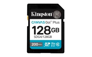 TechLogics - SDXC Card 128GB Kingston U3 V30 Canvas Go! Plus