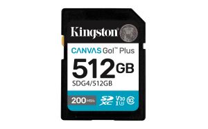 TechLogics - SDXC Card 512GB Kingston U3 V30 Canvas Go! Plus