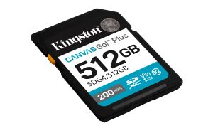 TechLogics - SDXC Card 512GB Kingston U3 V30 Canvas Go! Plus