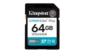 TechLogics - SDXC Card 64GB Kingston U3 V30 Canvas Go! Plus