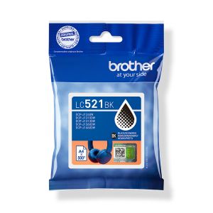 TechLogics - Brother LC-521BK Zwart 500 pagina's (Origineel)