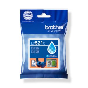 TechLogics - Brother LC-521C Cyaan 500 pagina's (Origineel)