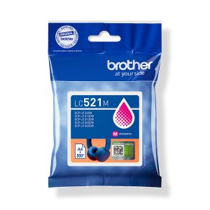 TechLogics - Brother LC-521M Magenta 500 pagina's (Origineel)