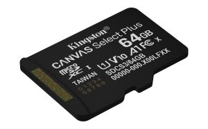 TechLogics - SDXC Card Micro 64GB Kingston UHS-I Canvas Select Plus