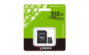 TechLogics - Kingston Technology microSDXC 512GB | Canvas Select Plus Gen3 | 150MB/s | A1 | + Adapter TechLogics - Kingston Technology microSDXC 512GB | Canvas Select Plus Gen3 | 150MB/s | A1 | + Adapter