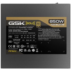 TechLogics - Antec 850W GSK850 V2 EC 80+ Gold Full Modular ATX3.1 TechLogics - Antec 850W GSK850 V2 EC 80+ Gold Full Modular ATX3.1