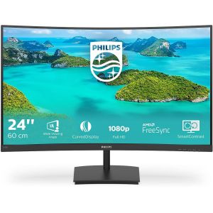 TechLogics - 24 Philips 241E1SCA/00 Curved/FHD/HDMI/VGA/VA