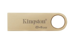 TechLogics - Kingston DataTraveler SE9 G3 | 64GB USB Stick | USB 3.2 Gen 1 | 220 MB/s | Goud