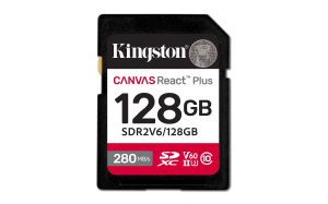 TechLogics - SDXC Card 128GB Kingston U3 V60 Canvas React Plus