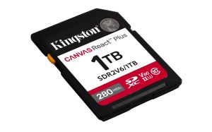TechLogics - SDXC Card 1TB Kingston U3 V60 Canvas React Plus