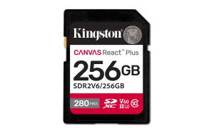 TechLogics - SDXC Card 256GB Kingston U3 V60 Canvas React Plus